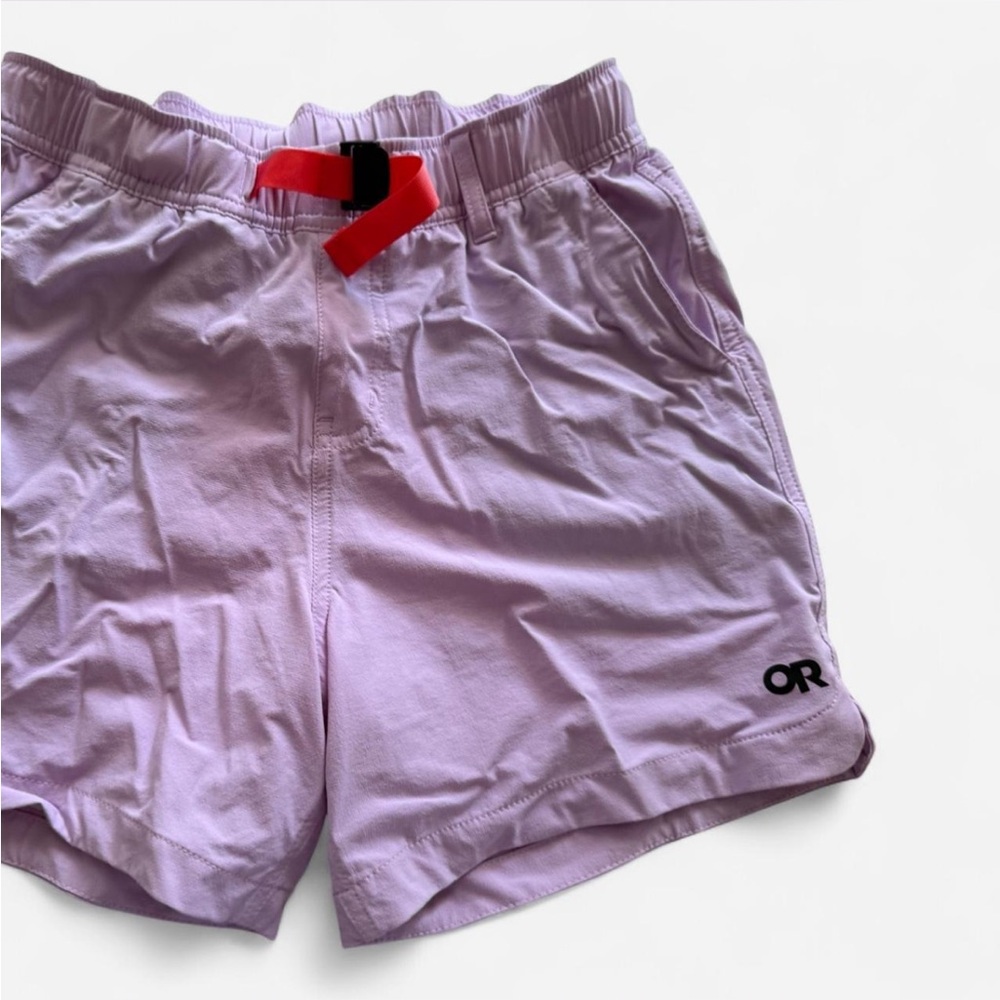 Outdoor Research Lilac Shorts with Red Belt
